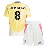 Juventus Teun Koopmeiners #8 Bortatröja Barn 2024-25 Kortärmad (+ Korta byxor)